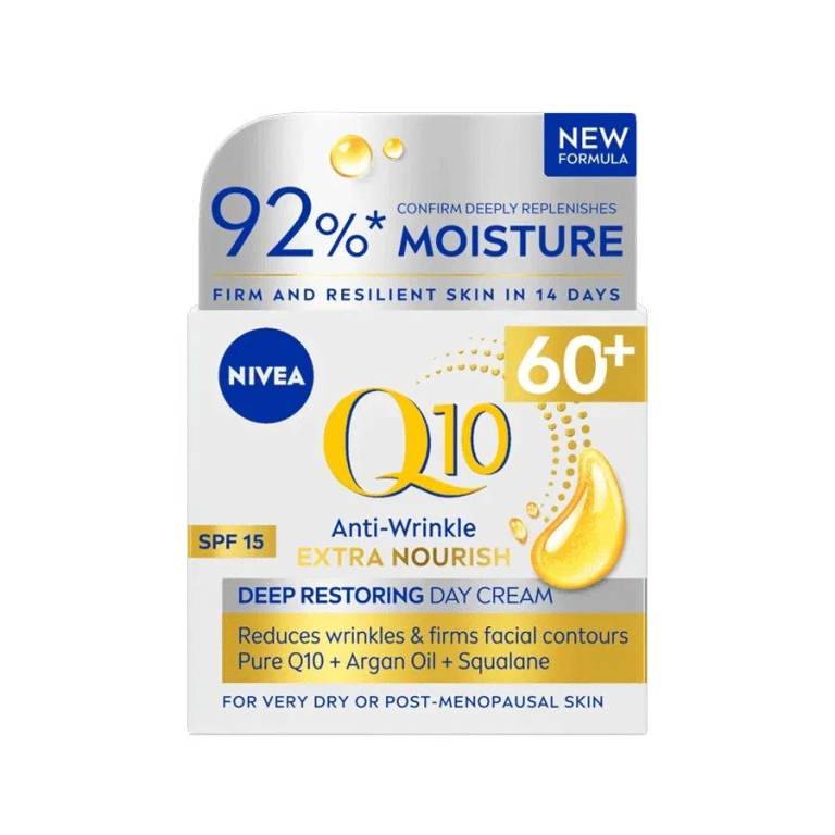 NIVEA Q10 Power 60+ Anti-Wrinkle Day Cream SPF15 50ml