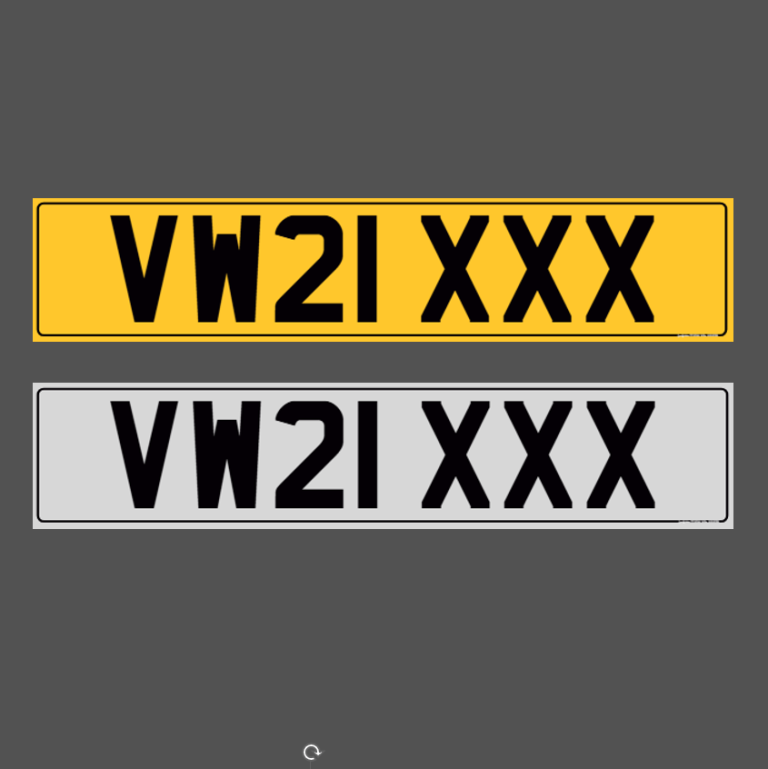 VW Volkswagen Cherished Registration Number Plate