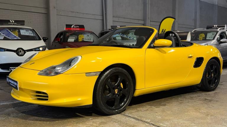 PORSCHE BOXSTER 2.7 986 Yellow 2dr Convertible RARE COLOUR+12 STAMPS 2003