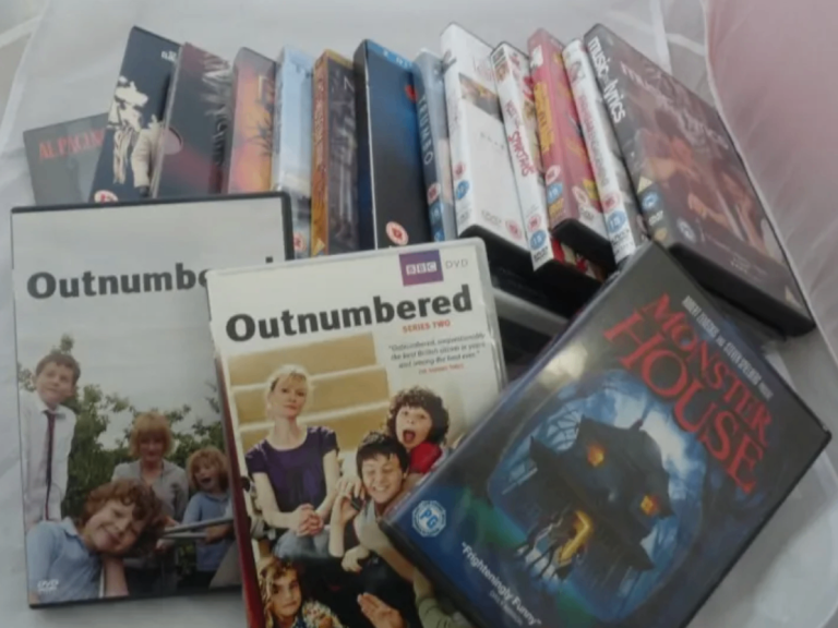 FREE Bundle of 16 x DVDs (2 are New & Sealed) Outnumbered, Jaws, Al Pacino etc