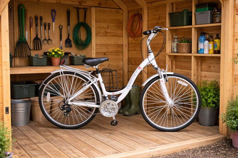 Step Through Bike / Bicycle With Shimano Gears & Pannier Rack