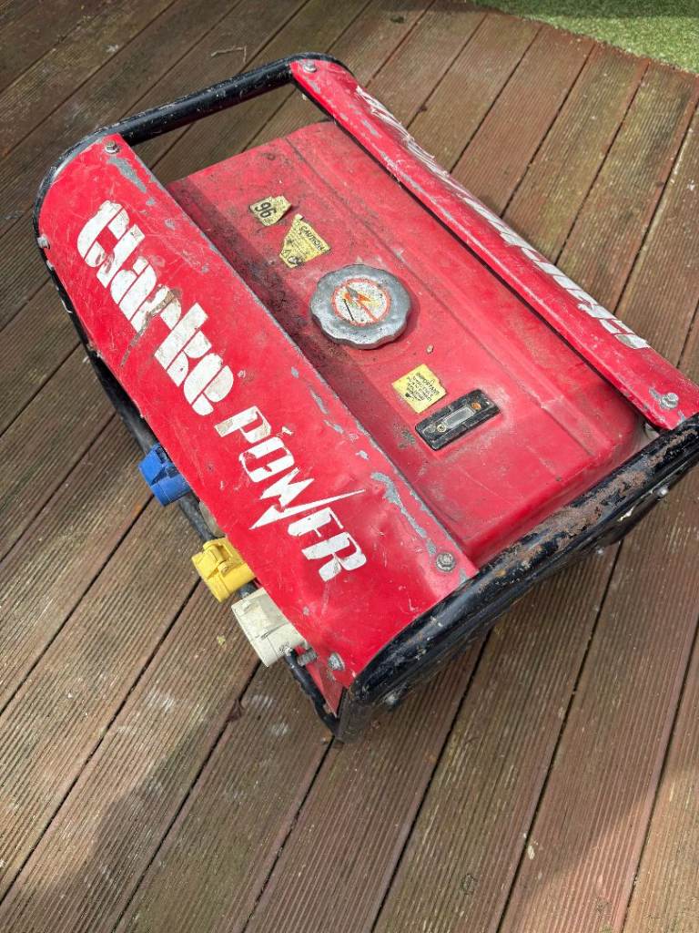 Clarke PG3800DV 3kVA open frame dual voltage (230/110V) petrol generator