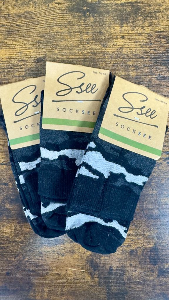 image for Black & Grey Military style Socks by Ssee