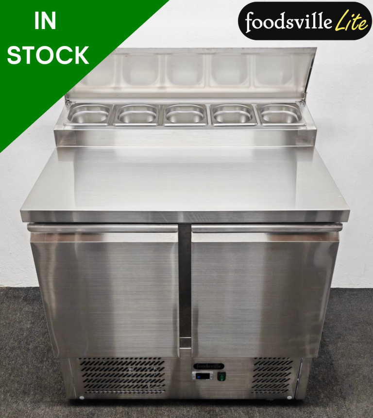 Foodsville Lite 2 Door Refrigerated Prep Counter – With Containers! - PAY OVER 3 MONTHS OR 10% OFF! 