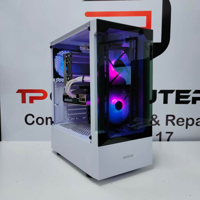 High Spec White Gaming Computer PC Desktop | i9 | 64GB RAM | RTX 5060