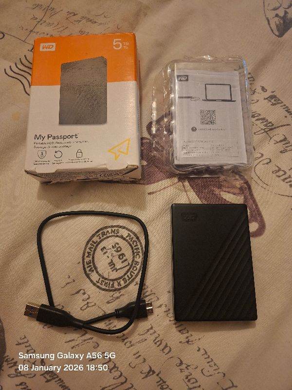 Western Digital 5TB My Passport Hard Drive (NEW)