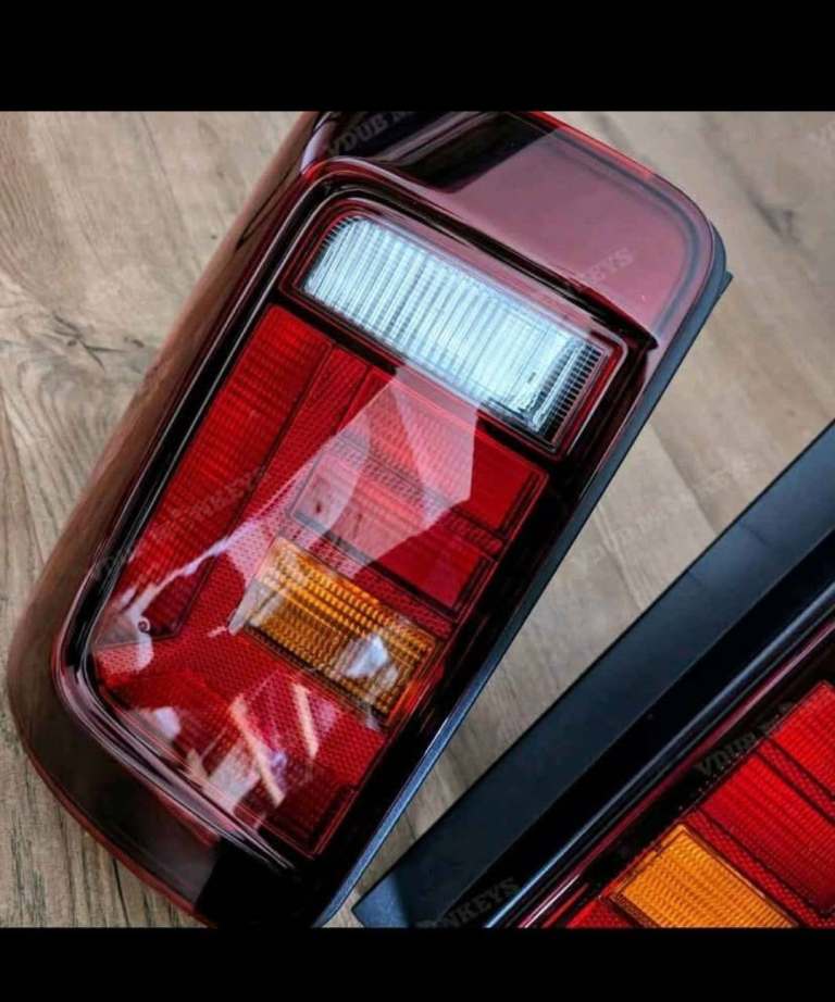 VW CADDY GENUINE SMOKED TINTED TWIN DOOR LIGHTS 