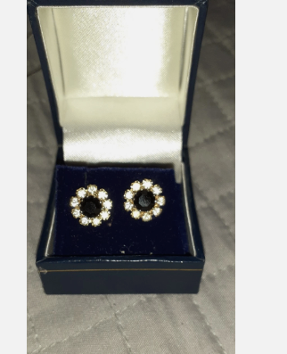 vintage gold plated stud earrings