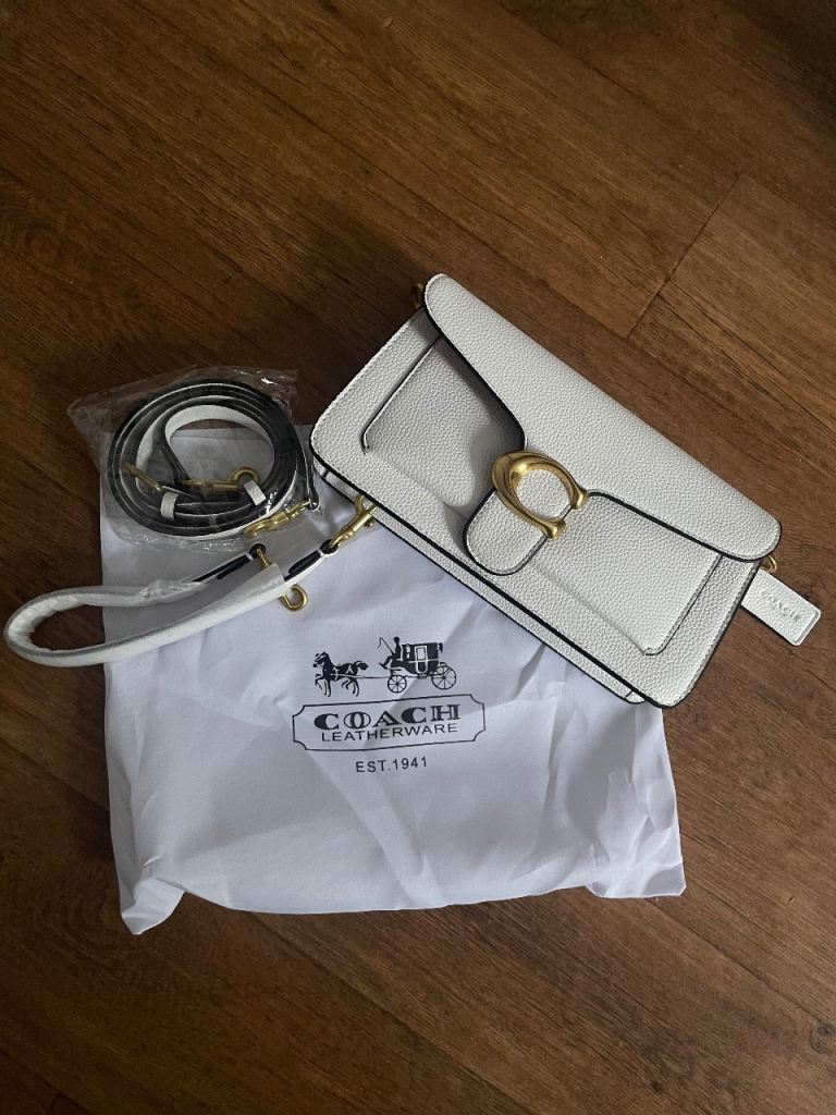 White Tabby 26 Coach Bag