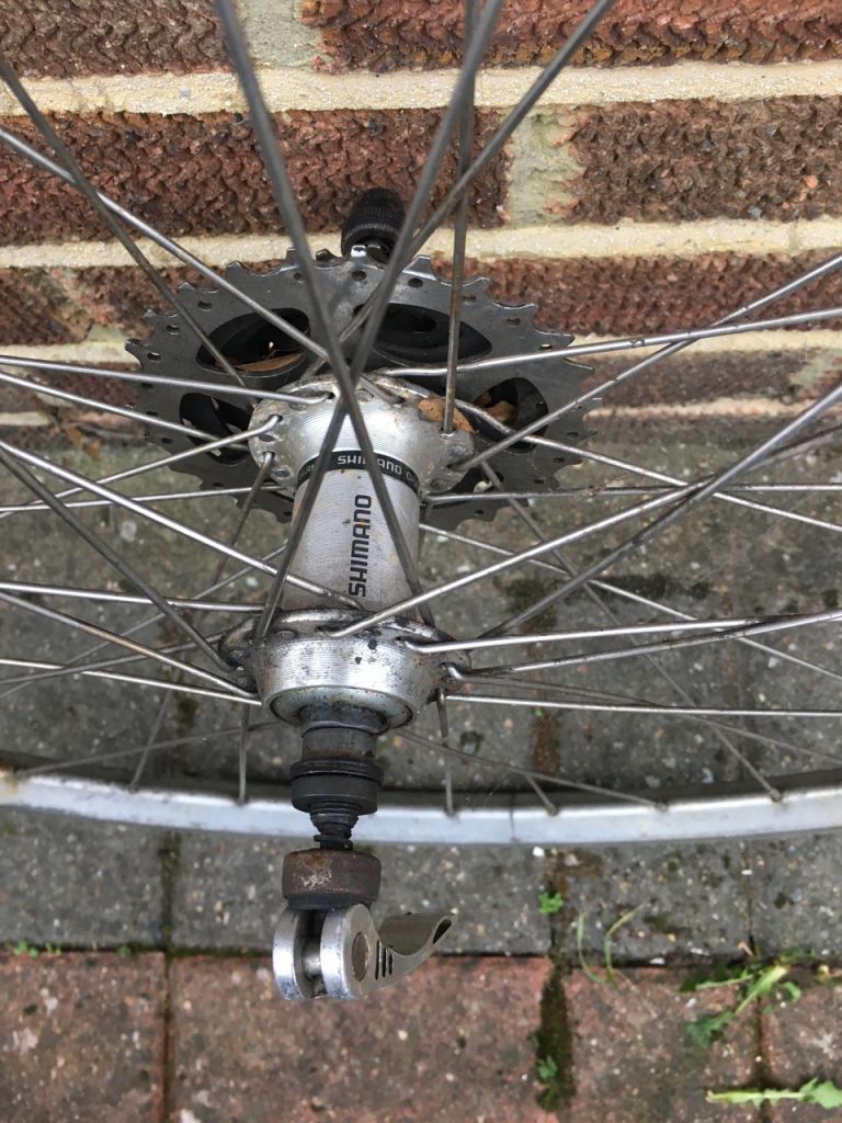 Shimano rear wheel in good condition 