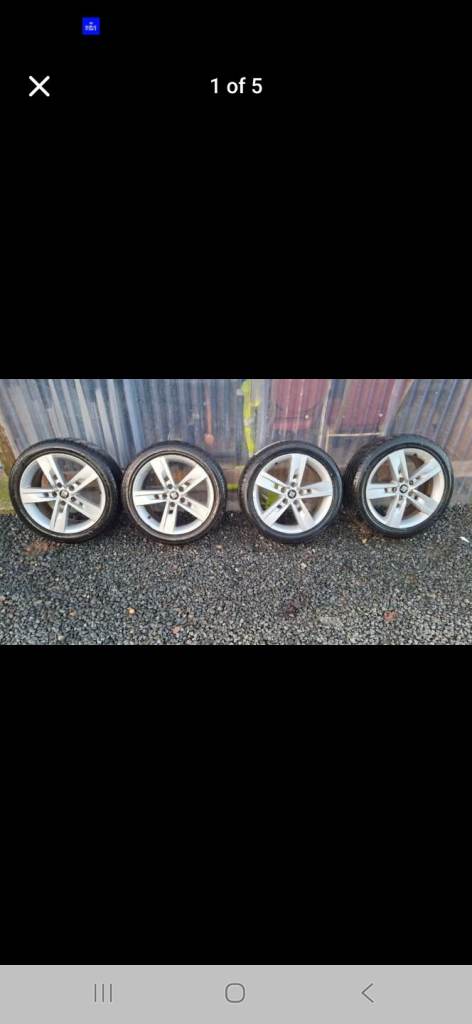5x112  17inch seat rims with new tyres 