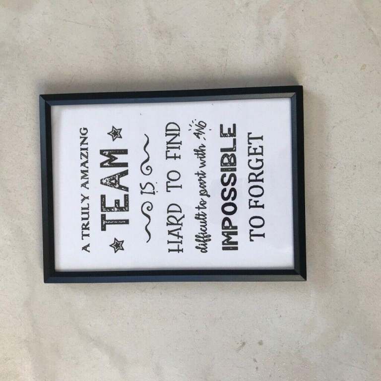 home decoration decor IKEA YLLEVAD Picture Slogan Frame black 13x18 cm