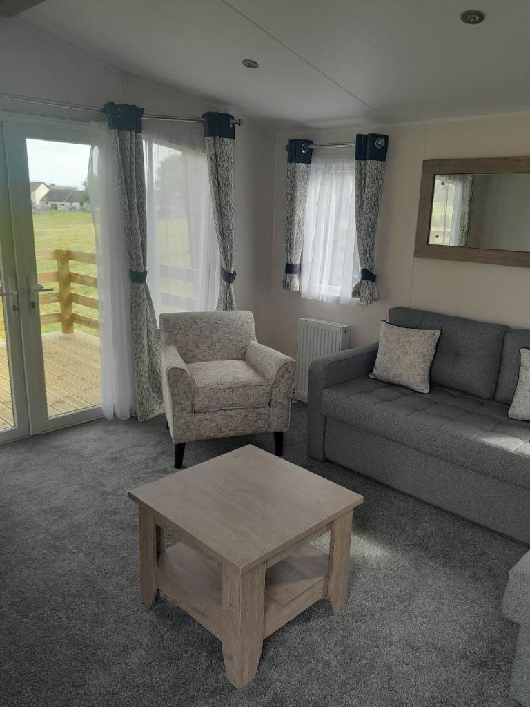 Brand new arrival, the Willerby Sierra, Boat of Garten Holiday Park, the Highlands of Scotland.