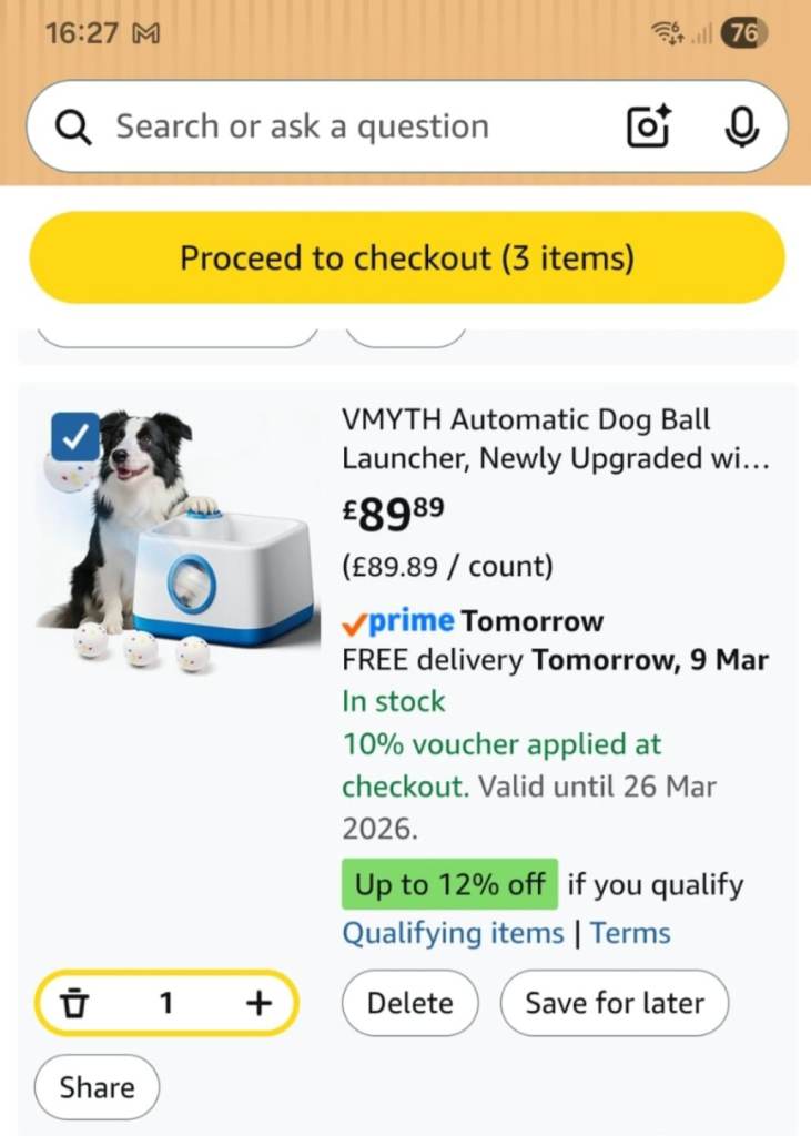 Automatic Dog Ball Launcher *UNWANTED GIFT*