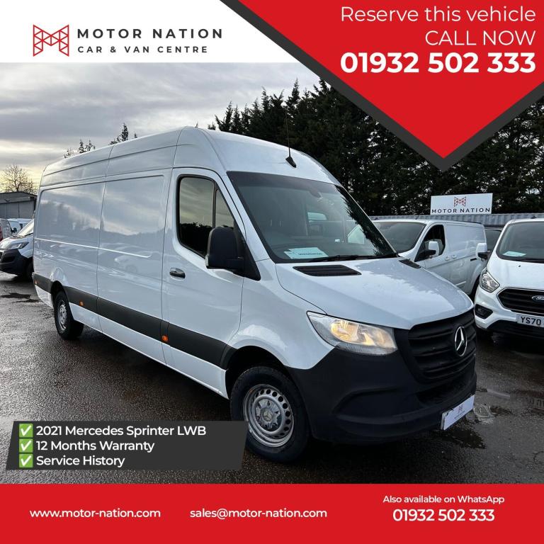 2021 Mercedes-Benz Sprinter 3.5t H2 Progressive Van PANEL VAN DIESEL Manual