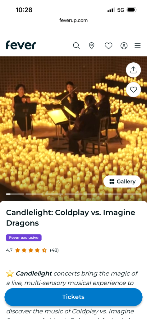 Candlelight concert - Coldplay vs Imagine Dragons - St Mary’s Cathedral, Edinburgh