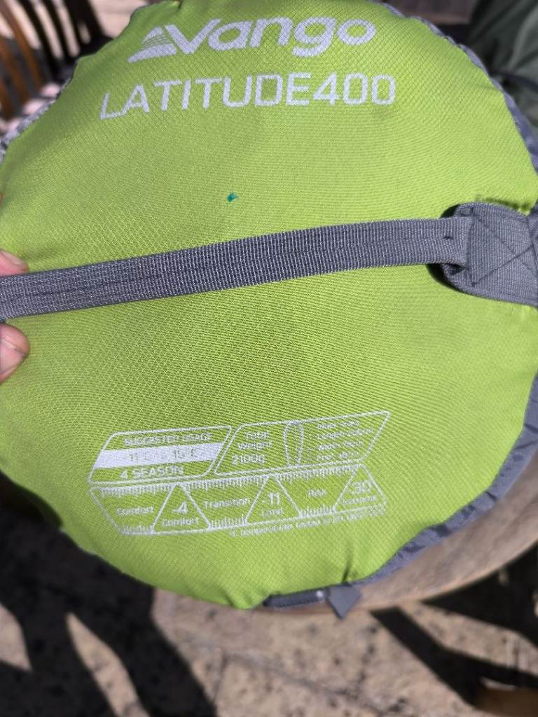 Vango Latitude 400 Sleeping Bag – Good Condition