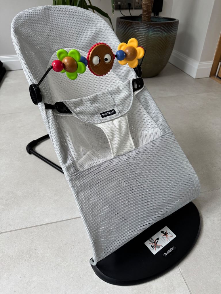 BabyBjorn Bouncer Balance Soft Mesh - Silver/White