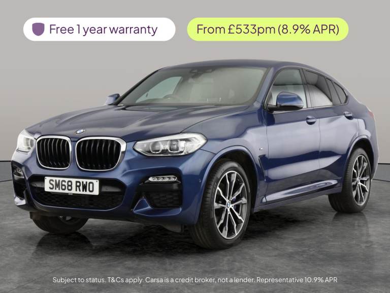 2019 BMW X4 xDrive30d M Sport 5dr Step Auto COUPE DIESEL Automatic