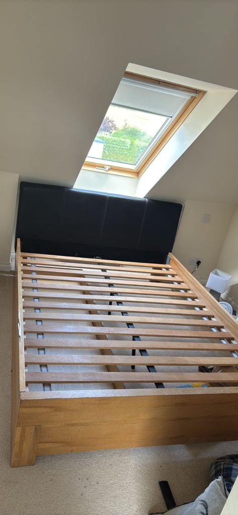 King size bed frame with drawer 