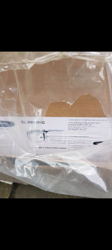 Brand new s/s single bowl sink.