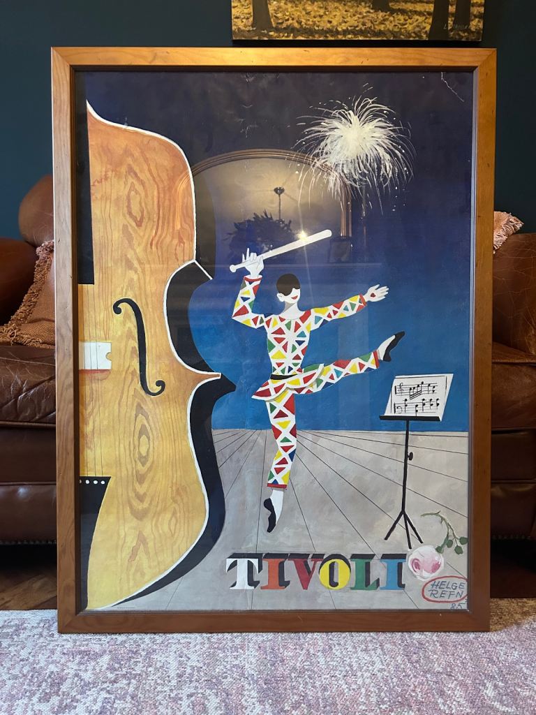 Large framed picture Tivoli Copenhagen (music)