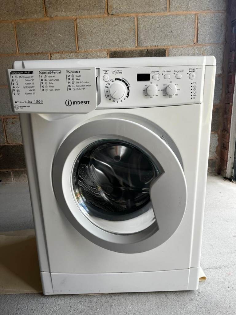 Indesit MyTime Washing Machine - White - 7kg - 1400rpm - B Rated