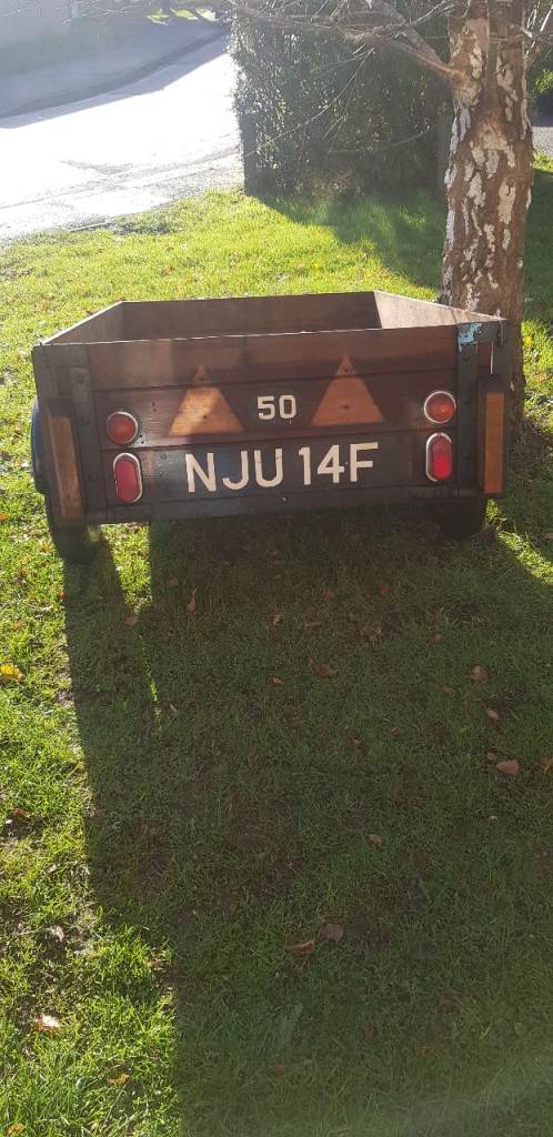 5ft by 3ft wooden trailer 