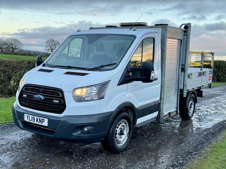 FORD TRANSIT 2.0 350 EcoBlue DROPSIDE TIPPER WITH TOOL STORAGE 2019 White Manual