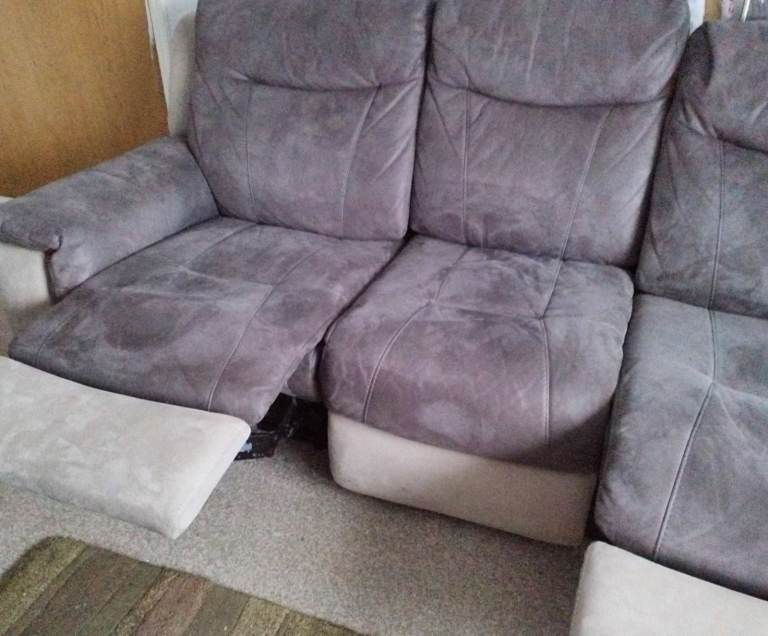 Plush Comfort Dual-Tone 3-Seater Sofa