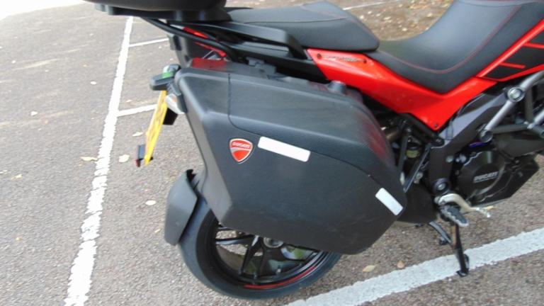 Ducati Multistrada 1200S Granturismo 2014 full luggage spec Italian tourer 