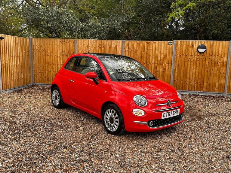 2018 Fiat 500 1.2 Lounge Euro 6 (s/s) 3dr HATCHBACK Petrol Manual