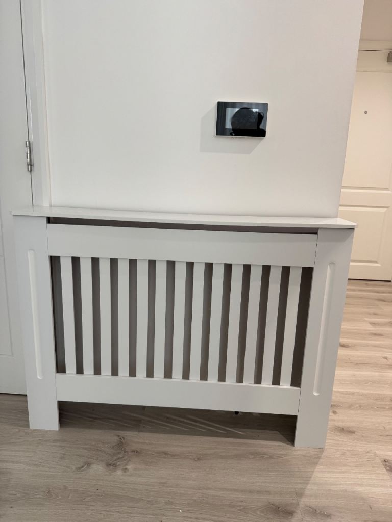 White radiator cover