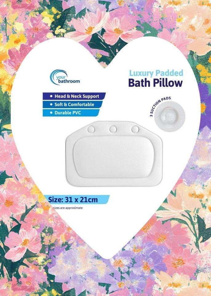 Soft Padded Bath Pillow