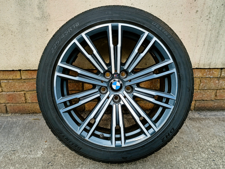 18" BMW 3 SERIES G20 M SPORT ALLOY WHEEL 5x112 EXCELLENT TYRE 790M G21