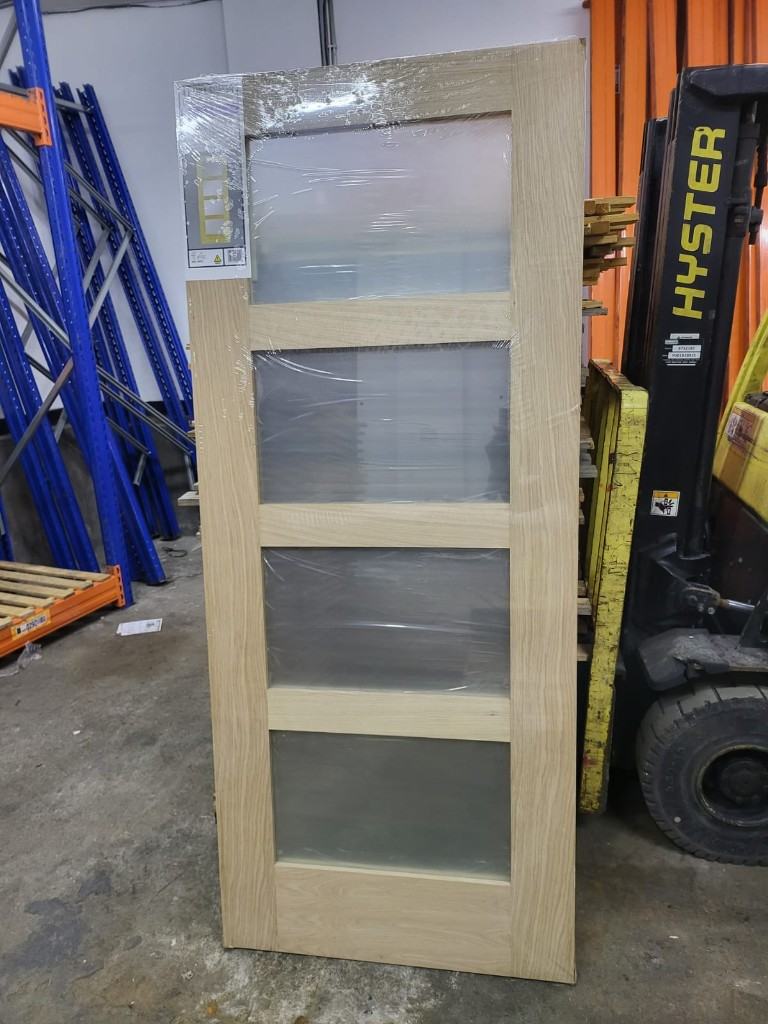 SHAKER 4 PANEL GLAZED DOOR RRP £185