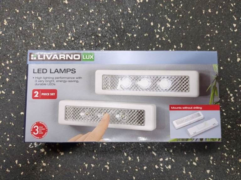 Livarno LED Lights, set of 2 - NEW 