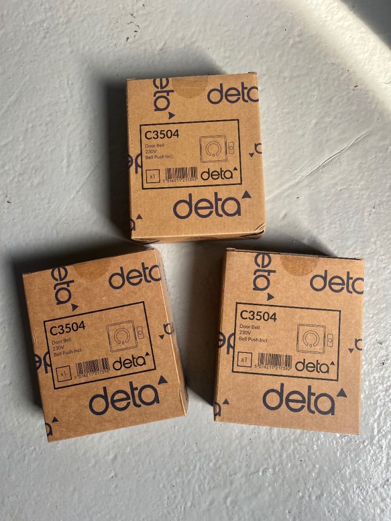 DETA C3504 Mains Voltage Door Chime X 3
