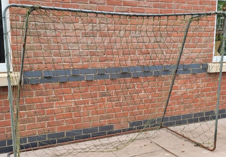 Free: Garden Football Goal – Metal Frame and Net