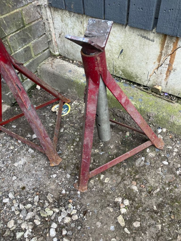 Heavy duty axle stand vintage collectible offers welcome car van truck 