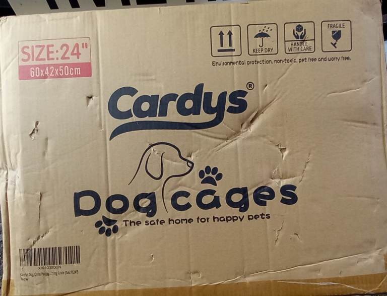 Large temporary dog cage 