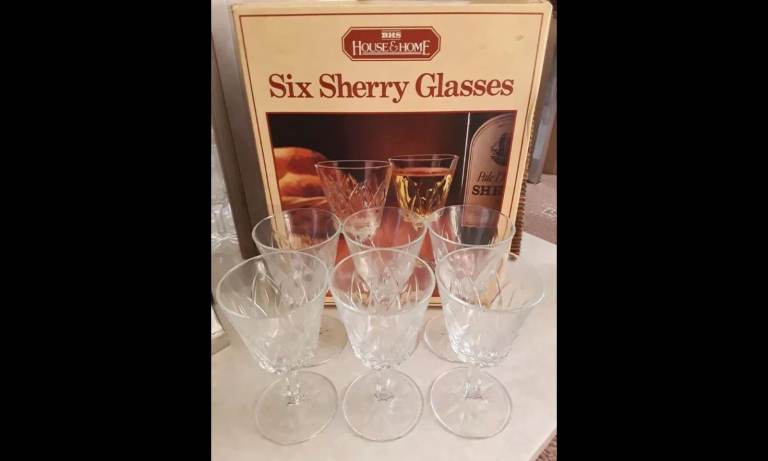 CASH COLLECT ONLY Bristol - NEW* BHS British Home Stores HOUSE & HOME Six Sherry Glasses