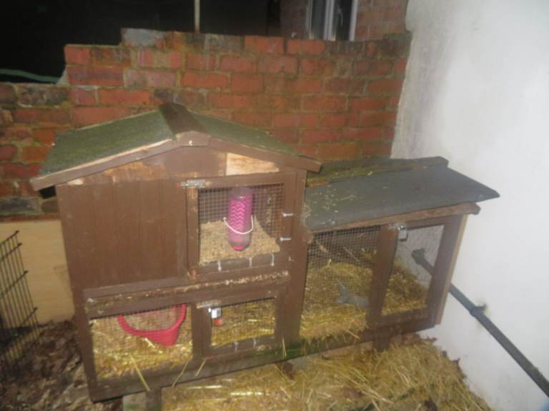 Used rabbit hutch and accessories for sale