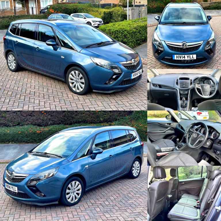 2014 VAUXHALL ZAFIRA TOURER SE CDTI 2.0 DIESEL 7 SEATER MPV BLUE