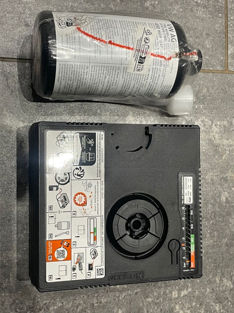 Genuine VW/Audi/Skoda/SEAT Tyre Repair Kit – Unopened Sealant (Expires Aug 2029)