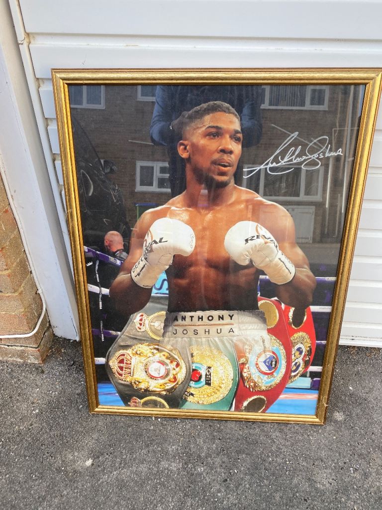 Antony Joshua signed printed photo 
