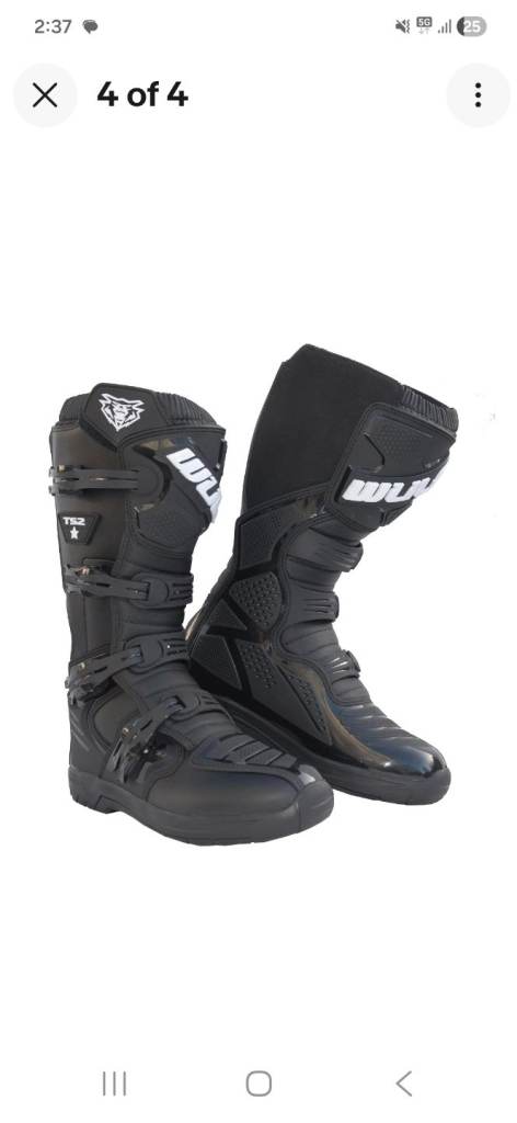 Wulfsports mx boots sixe 7