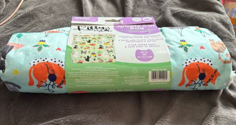 Crinkle Cat Bag Toy