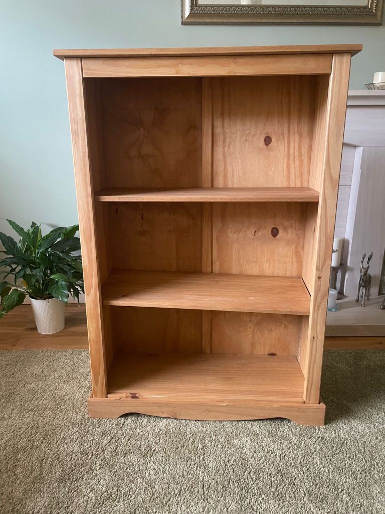 SOLD Solid pinewood book case