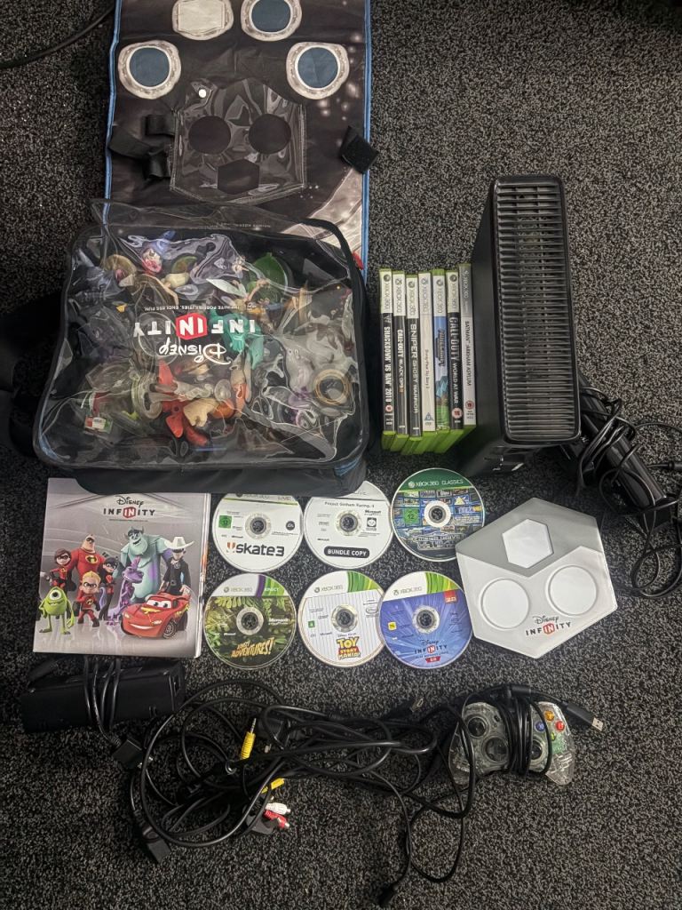 Xbox 360 Console Bundle with Disney Infinity and Games
